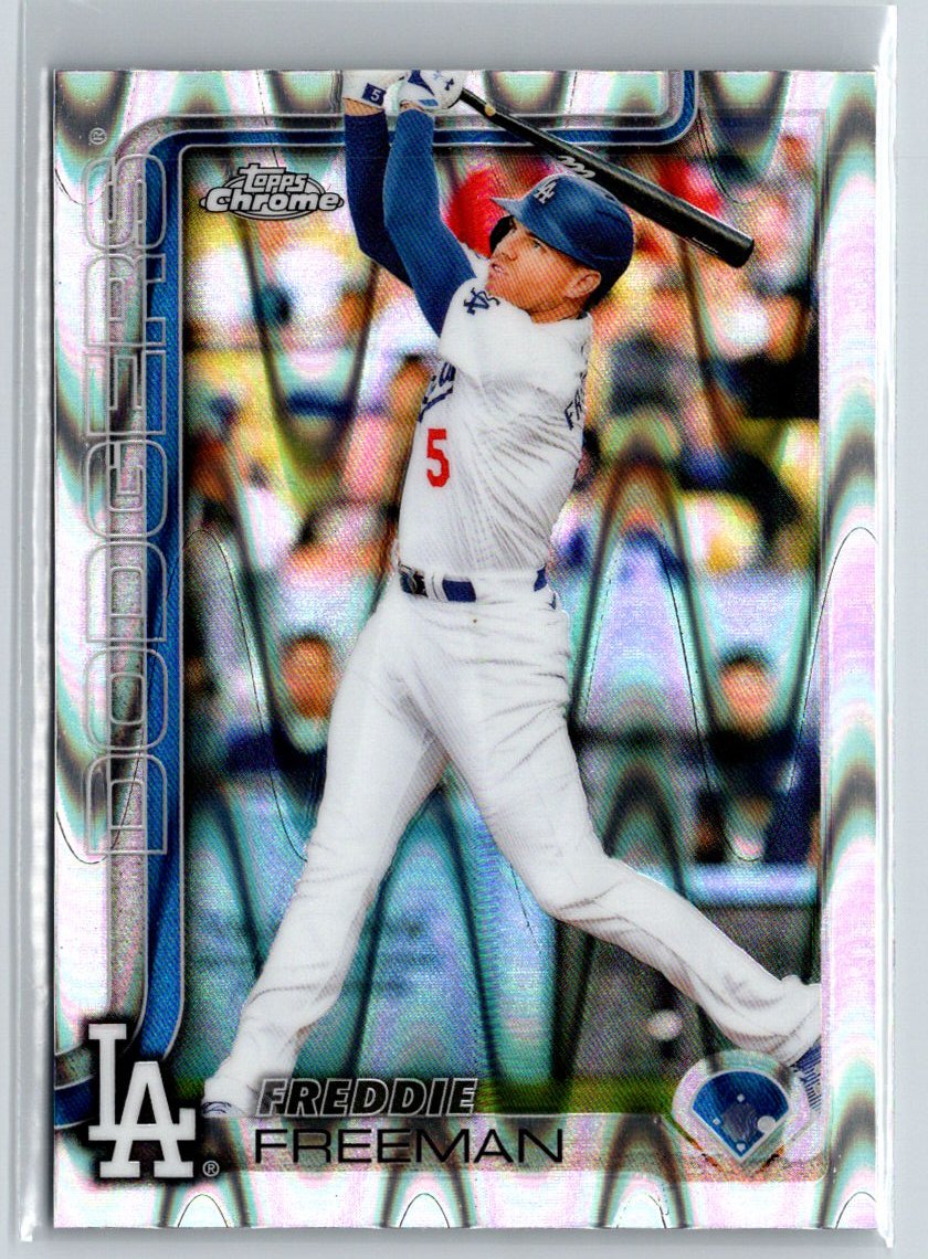 2025 Topps Chrome #23 Freddie Freeman Raywave Refractors L36