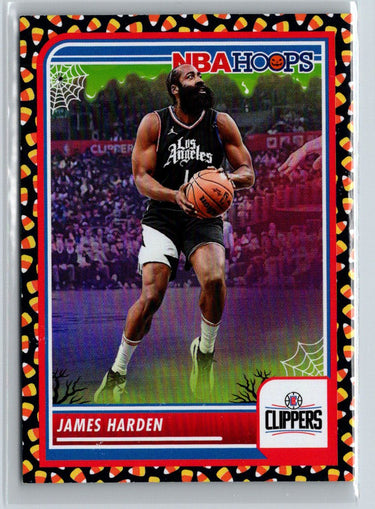 2023-24 Hoops Haunted Hoops #77 James Harden Holo Candy L37