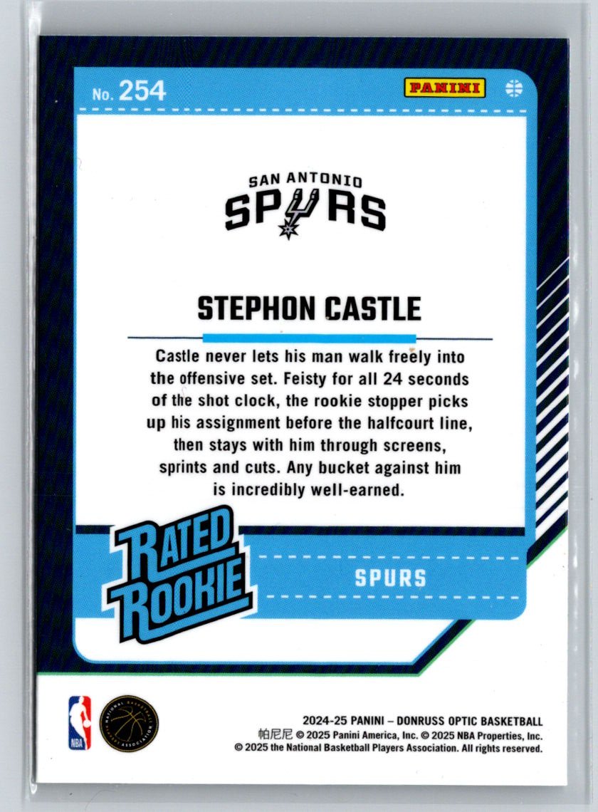 2024-25 Donruss Optic #254 Stephon Castle L37