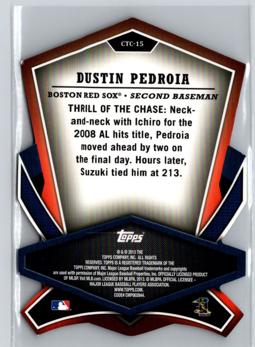 2013 Topps #CTC-15 Dustin Pedroia Cut to the Chase L39