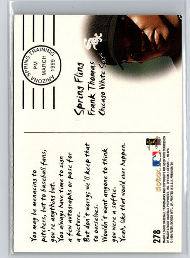 1999 SkyBox Premium #278 Frank Thomas L39