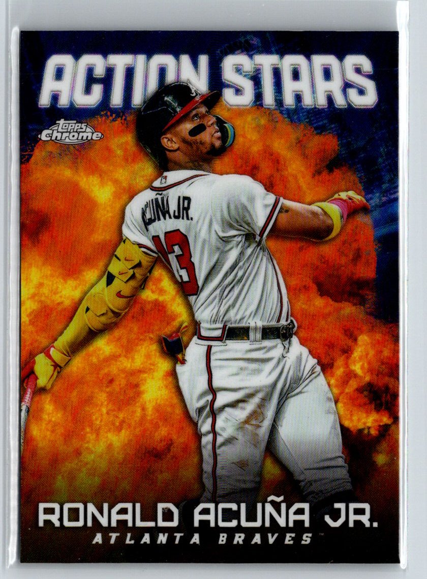 2023 Topps Chrome Update #ASC-5 Ronald Acuña Jr. Action Stars L39