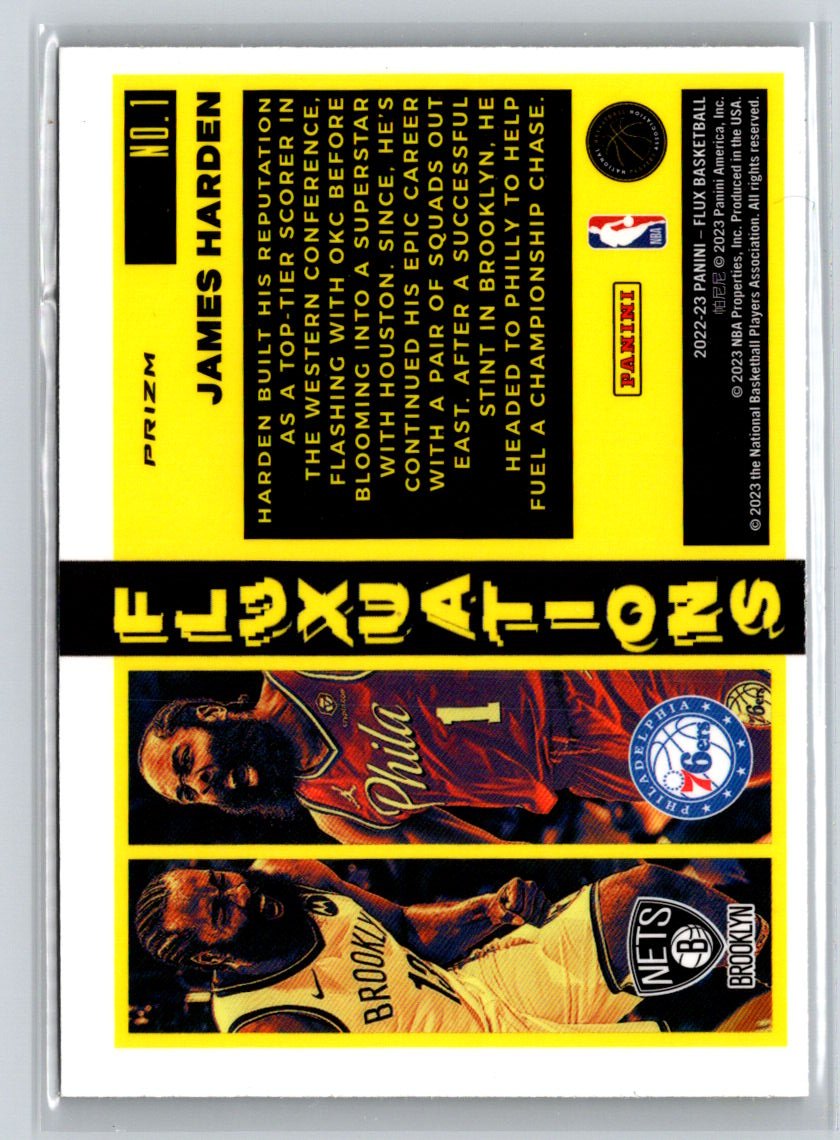 2022-23 Panini Flux #1 James Harden Fluxuations Silver L40