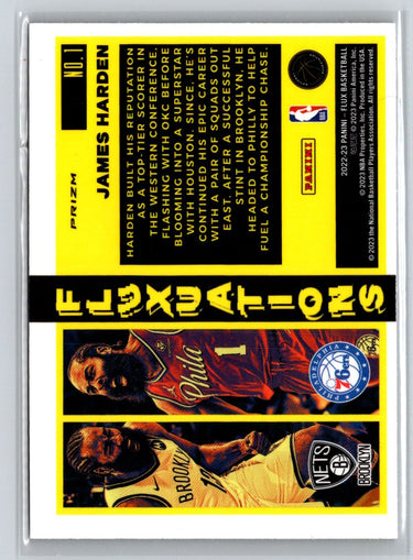 2022-23 Panini Flux #1 James Harden Fluxuations Silver L40