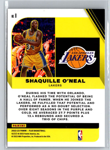 2022-23 Panini Flux #8 Shaquille O'Neal Hall Influx L40