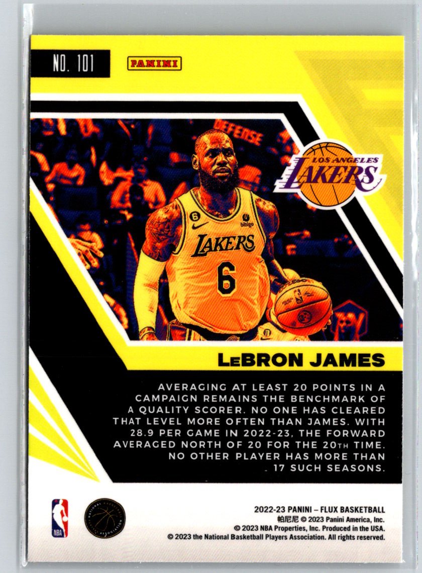 2022-23 Panini Flux #101 LeBron James L40