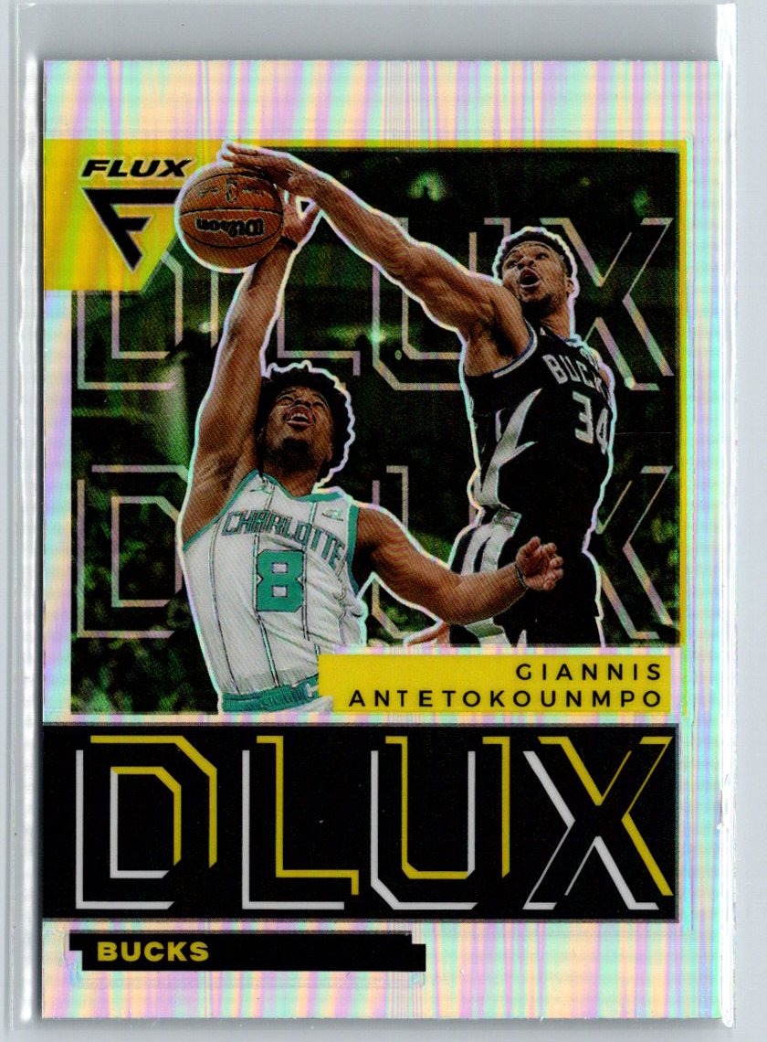2022-23 Panini Flux #1 Giannis Antetokounmpo D Lux Silver L40