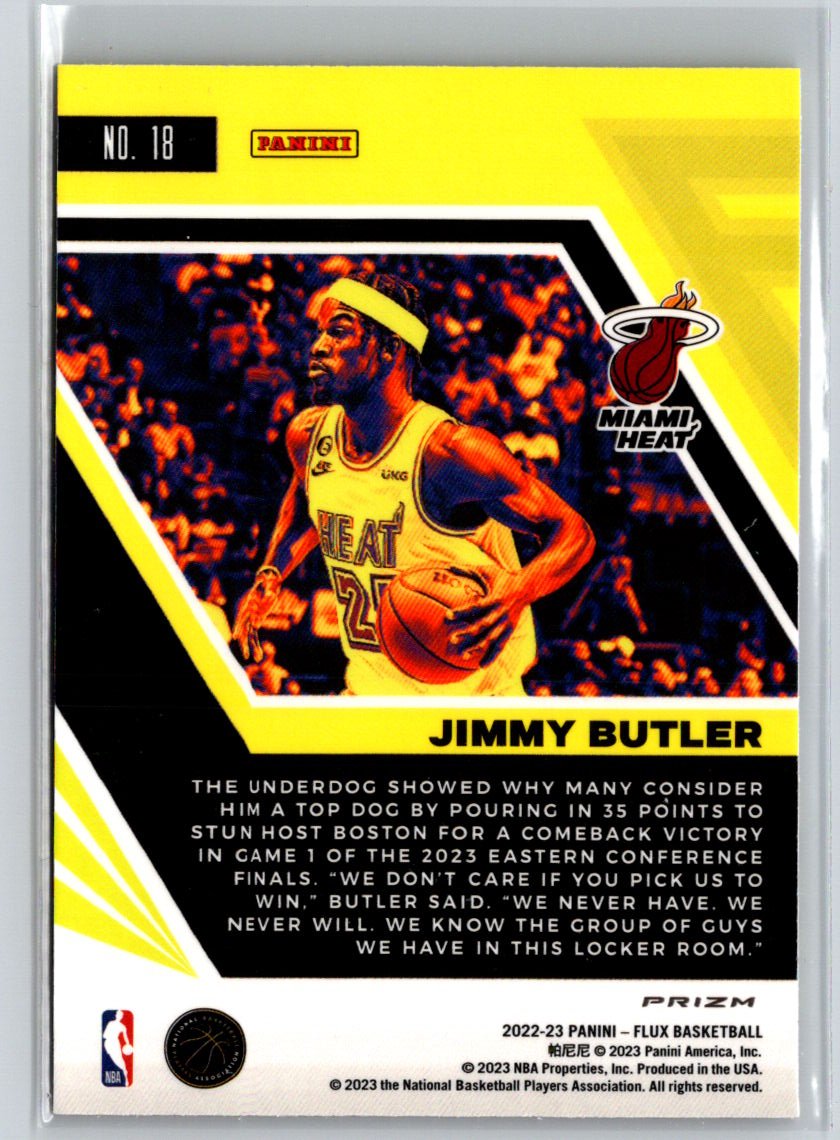 2022-23 Panini Flux #18 Jimmy Butler Red Cracked Ice L40