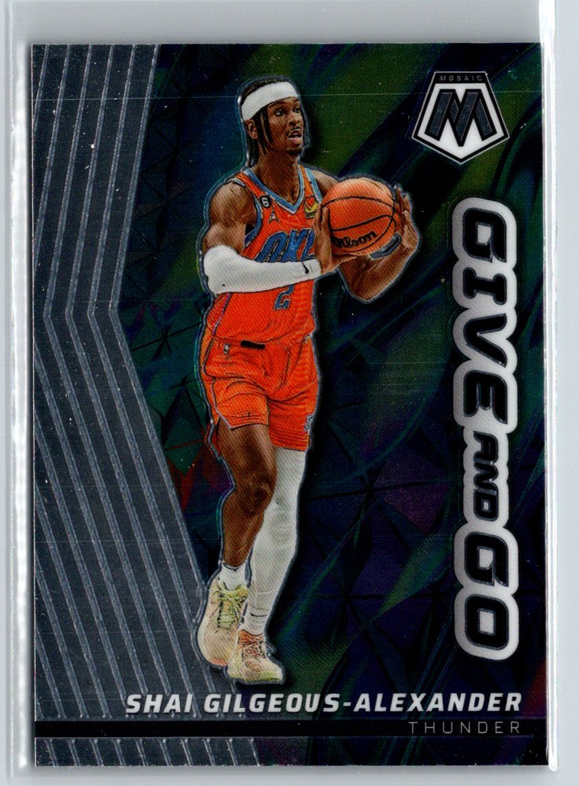 2022-23 Panini Mosaic #10 Shai Gilgeous-Alexander Give and Go L40