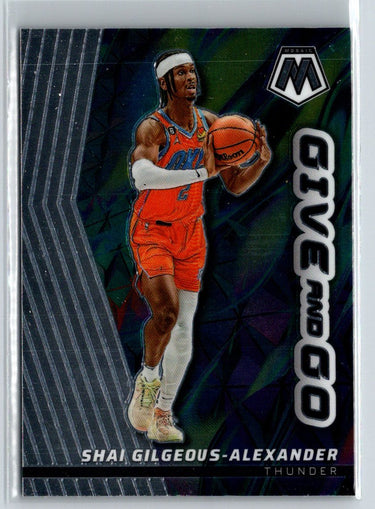 2022-23 Panini Mosaic #10 Shai Gilgeous-Alexander Give and Go L40
