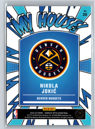 2024-25 Donruss Optic #20 Nikola Jokic My House L40