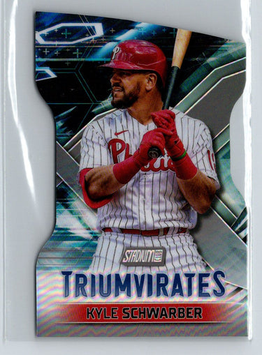 2023 Stadium Club #T-15 Kyle Schwarber Triumvirates L41