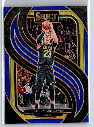 2024-25 Panini Select #136 Lauri Markkanen Blue Prizm L41