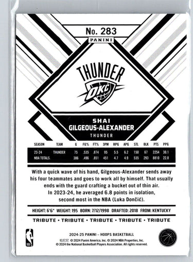 2024-25 Hoops #283 Shai Gilgeous-Alexander L42