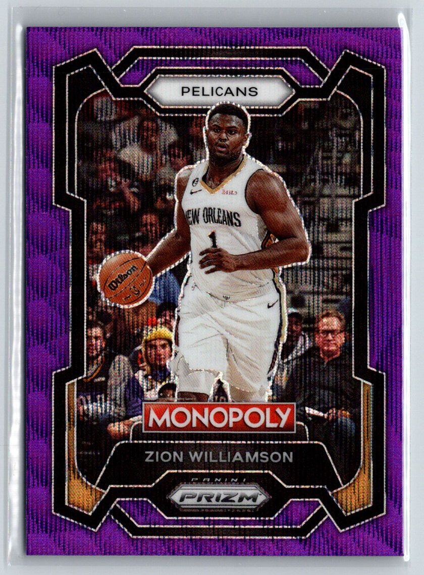 2023-24 Panini Prizm Monopoly #55 Zion Williamson Purple L42