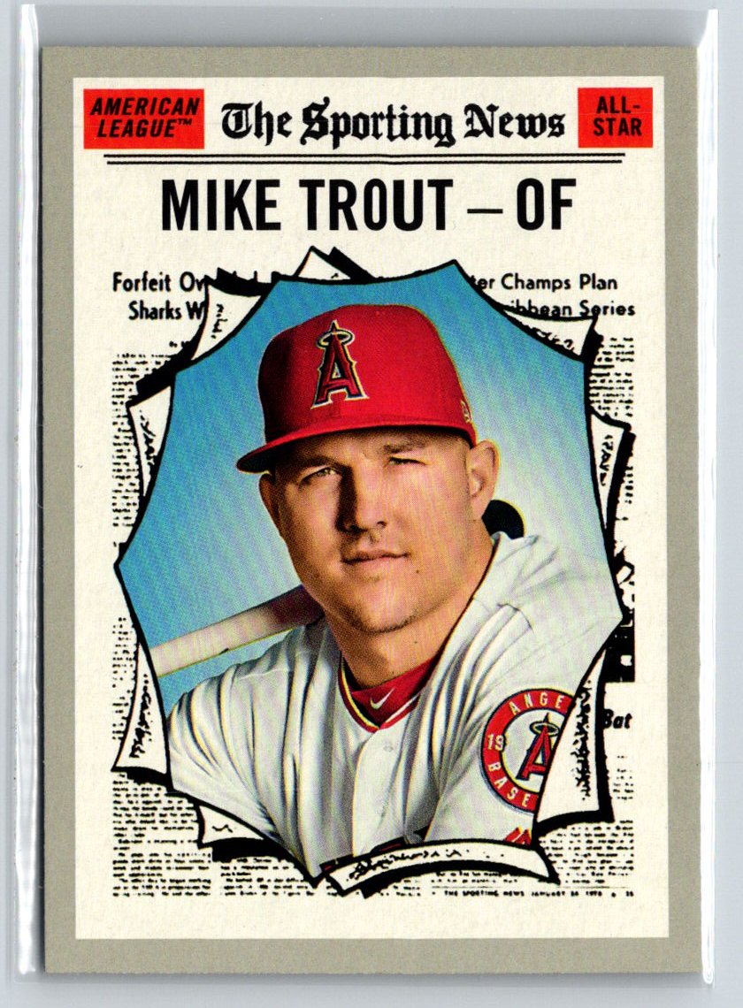 2019 Topps Heritage #357 Mike Trout L42