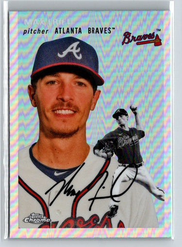 2023 Topps Chrome Platinum Anniversary #210 Max Fried Prism Refractors L43