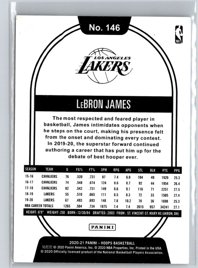 2020-21 Hoops #146 LeBron James L43