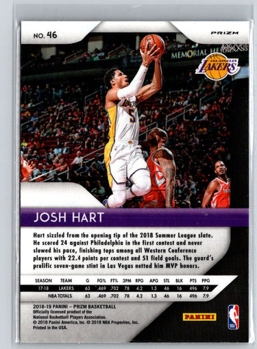 2018-19 Panini Prizm #46 Josh Hart Prizms Red White and Blue L44