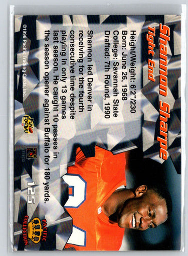 1996 Pacific #125 Shannon Sharpe L44