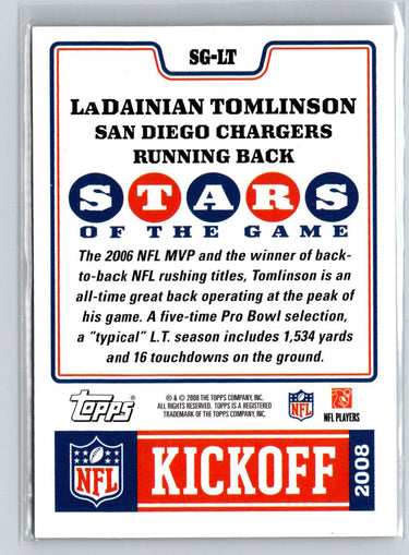 2008 Topps Kickoff #SG-LT LaDainian Tomlinson Stars of the Game L44