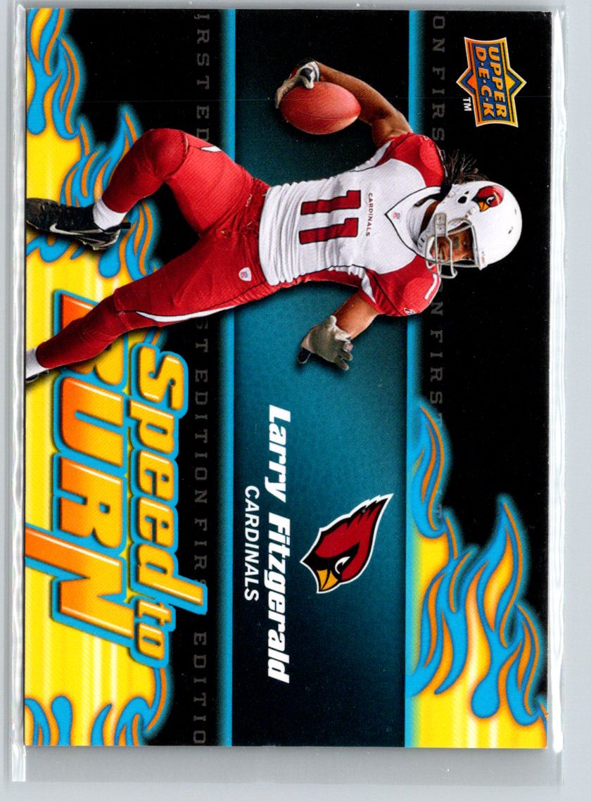 2009 Upper Deck First Edition #SB-12 Larry Fitzgerald Speed to Burn L44