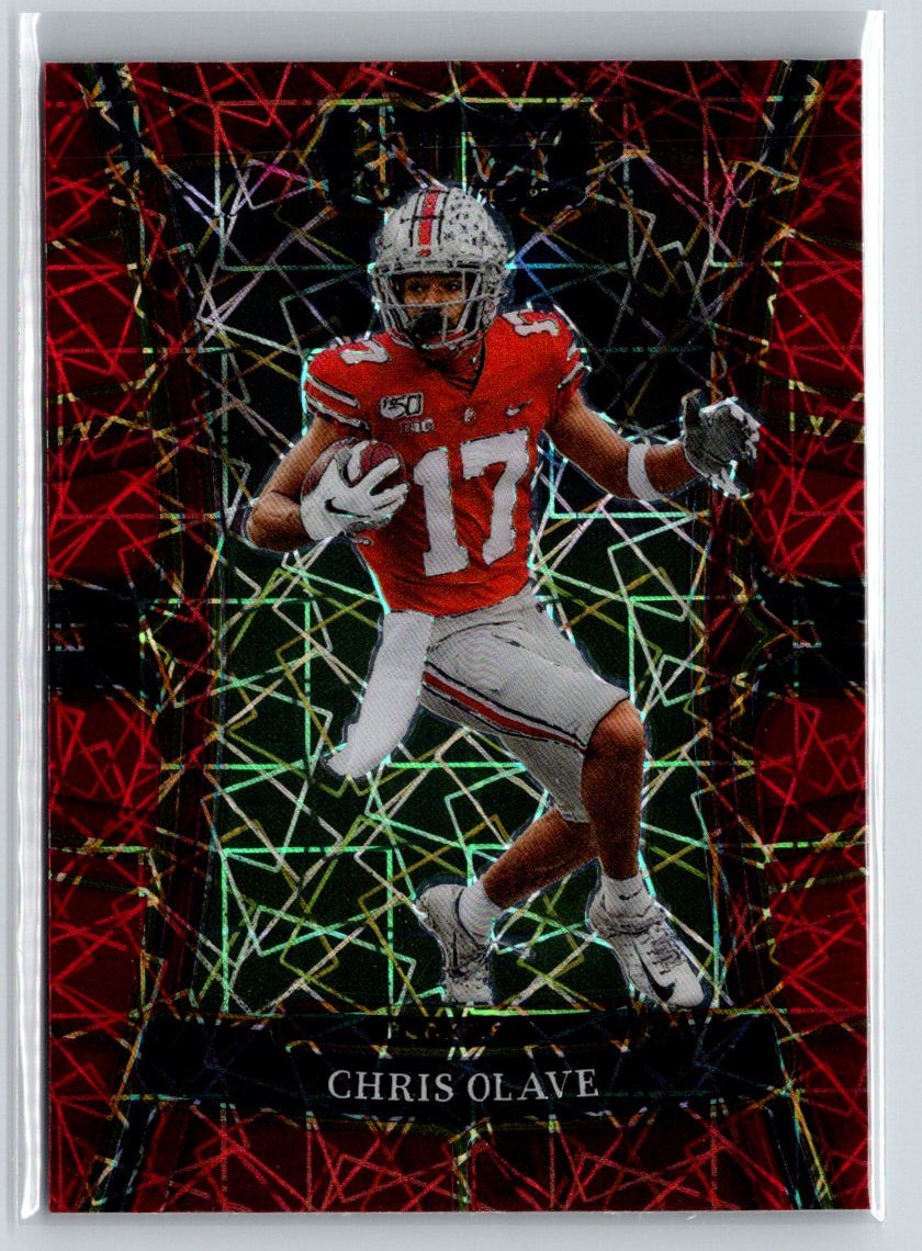 2023 Panini Select Draft Picks #61 Chris Olave Red Lazer Prizm L45