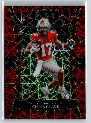 2023 Panini Select Draft Picks #61 Chris Olave Red Lazer Prizm L45
