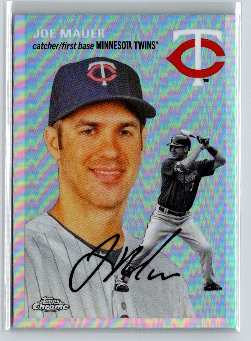 2023 Topps Chrome Platinum Anniversary #429 Joe Mauer Prism Refractors L45