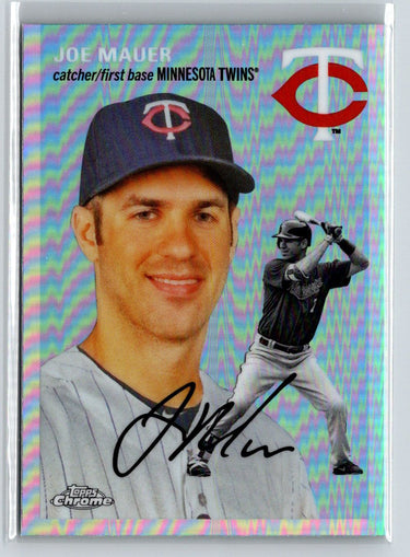 2023 Topps Chrome Platinum Anniversary #429 Joe Mauer Prism Refractors L45