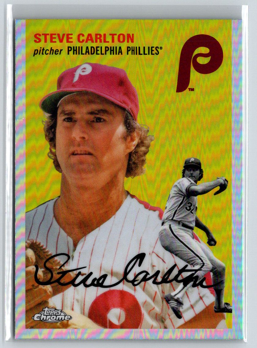 2023 Topps Chrome Platinum Anniversary #97 Steve Carlton Prism Refractors L45