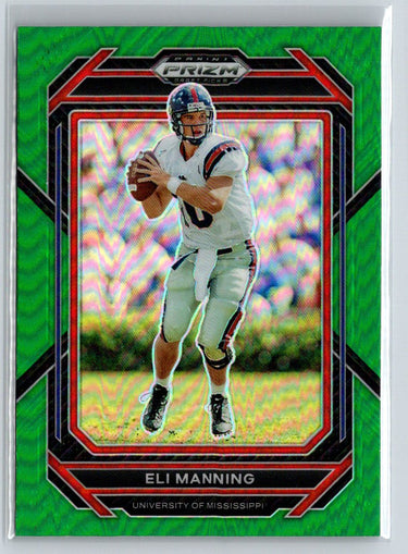2023 Panini Prizm Draft Picks #37 Eli Manning Prizms Green L45