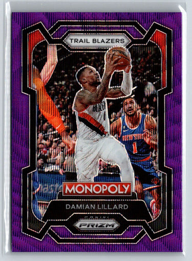 2023-24 Panini Prizm Monopoly #73 Damian Lillard Purple L45