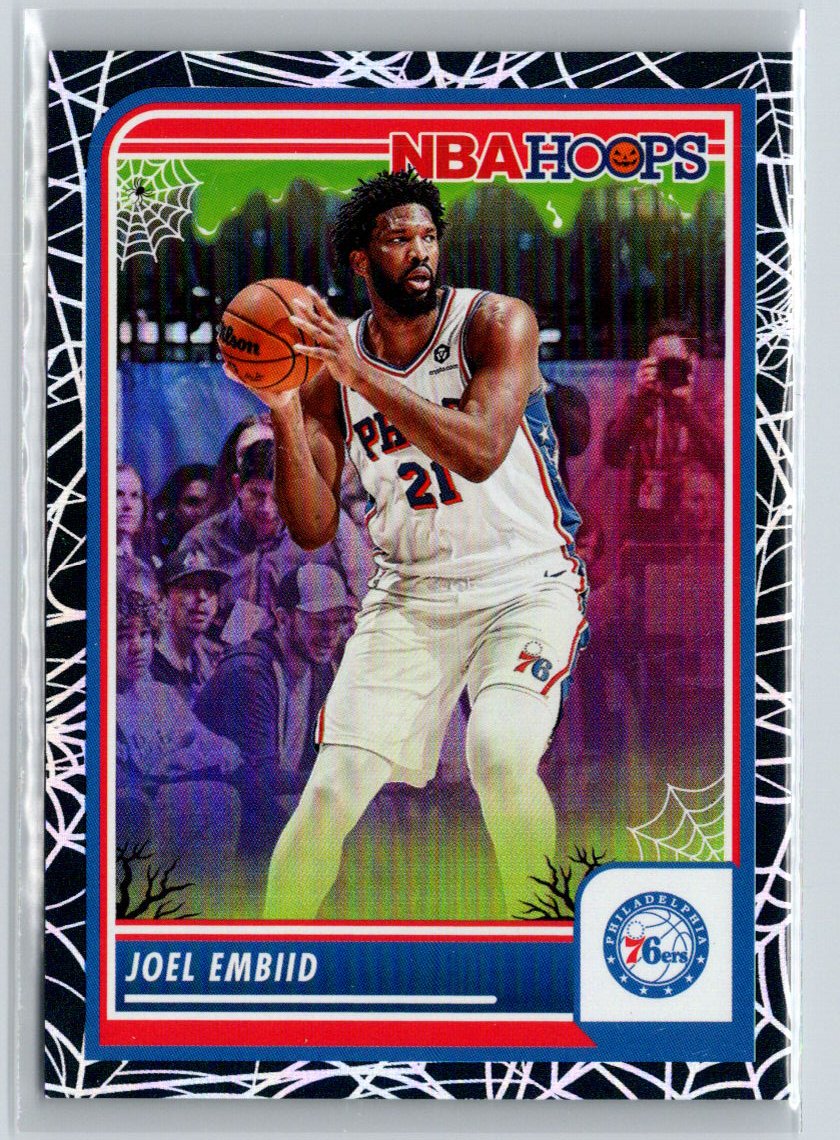 2023-24 Hoops Haunted Hoops #271 Joel Embiid Holo Webs L46