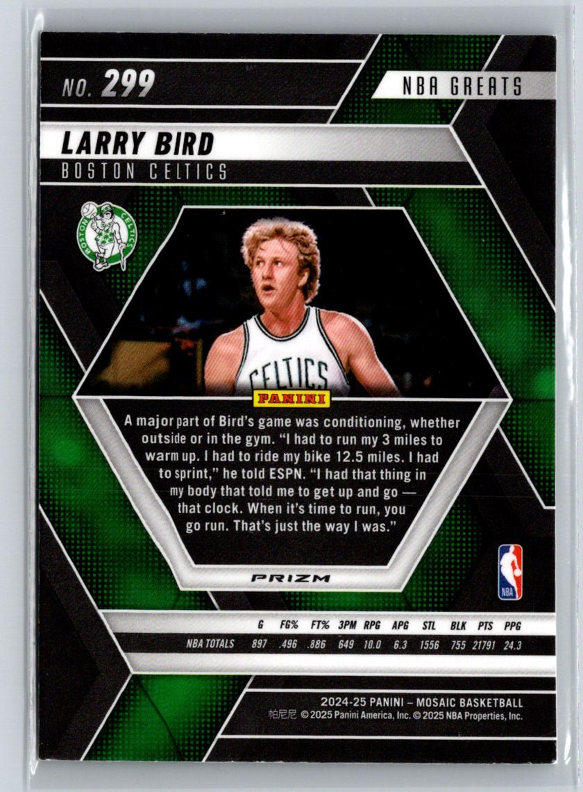 2024-25 Panini Mosaic #299 Larry Bird Silver L46