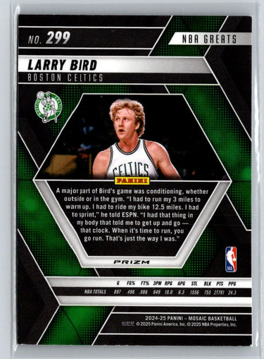 2024-25 Panini Mosaic #299 Larry Bird Silver L46