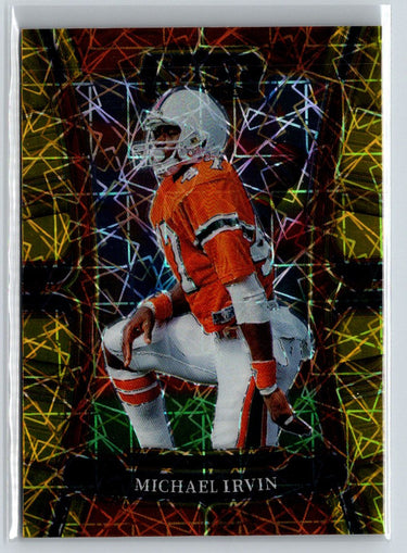 2023 Panini Select Draft Picks #84 Michael Irvin Gold Lazer Prizm L47