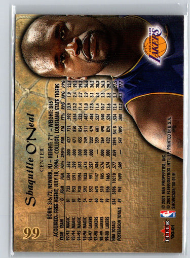 2000-01 Fleer Showcase #66 Shaquille O'Neal L47