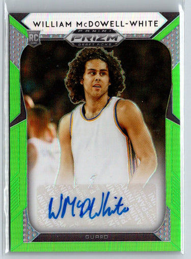 2019 Panini Prizm Draft PicksWilliam McDowell-White Autographs Green L48