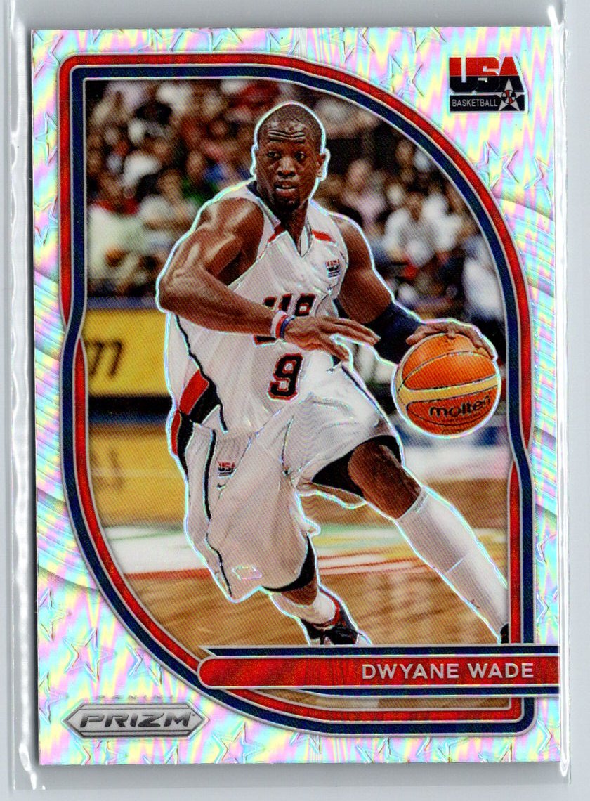 2020-21 Panini Prizm #9 Dwyane Wade USA Basketball Prizms Silver L48