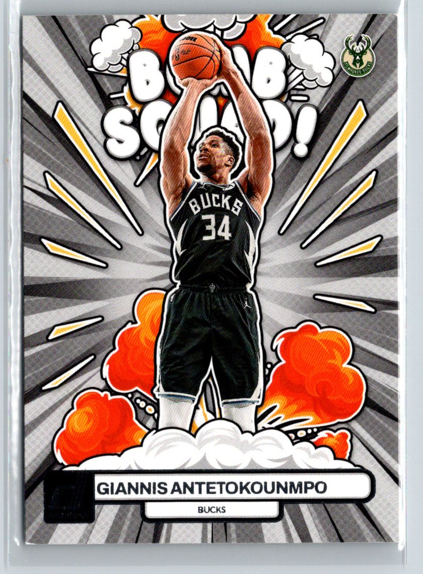 2023-24 Donruss #15 Giannis Antetokounmpo Bomb Squad L48