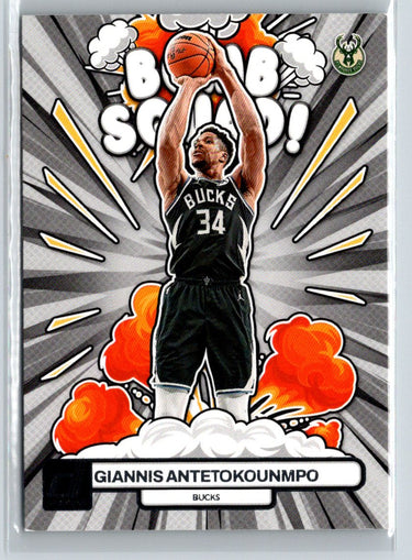 2023-24 Donruss #15 Giannis Antetokounmpo Bomb Squad L48