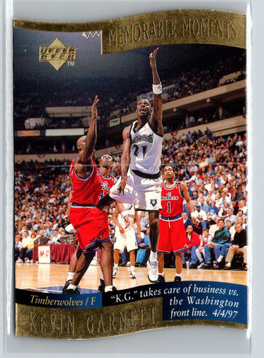 1997-98 Collector's Choice #5 Kevin Garnett Memorable Moments L49