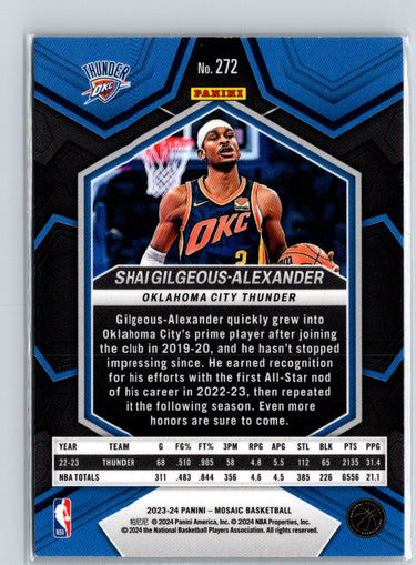 2023-24 Panini Mosaic #272 Shai Gilgeous-Alexander L49