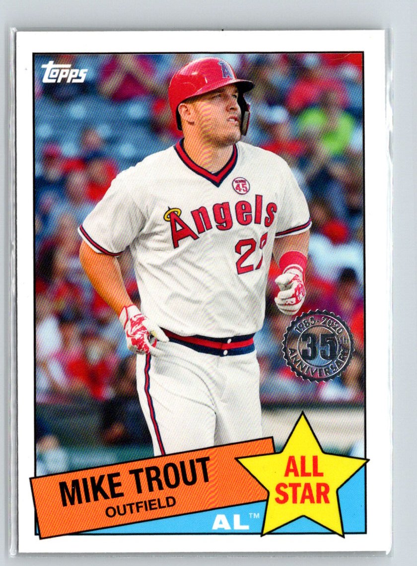 2020 Topps #85AS-1 Mike Trout 1985 Topps Baseball 35th Anniversary All-Stars L49