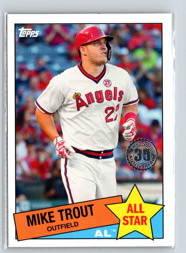 2020 Topps #85AS-1 Mike Trout 1985 Topps Baseball 35th Anniversary All-Stars L49
