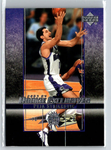 2003-04 Upper Deck Rookie Exclusives #42 Peja Stojakovic L50