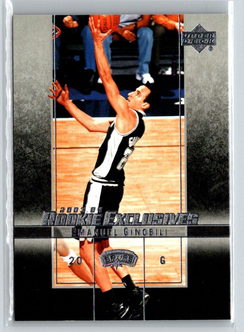 2003-04 Upper Deck Rookie Exclusives #38 Manu Ginobili L51