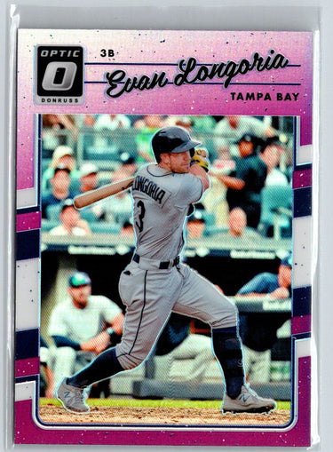 2017 Donruss Optic #143 Evan Longoria Pink L51