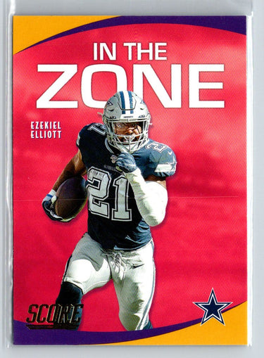 2020 Score #IZ-EE Ezekiel Elliott In the Zone Gold L51